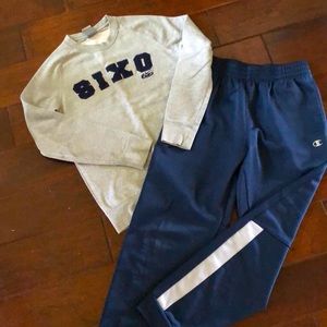 Nike Six0 Sweatshirt & Champion Sweatpants